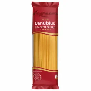 Testenine DANUBIUS Špagete suplje 500g