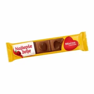 Čokolada mlečna NAJLEPŠE ŽELJE Štanglica 30g