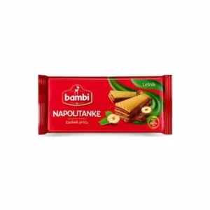 Napolitanka BAMBI lešnik 185g