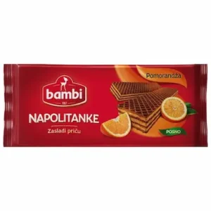 Napolitanke BAMBI pomorandža 185g
