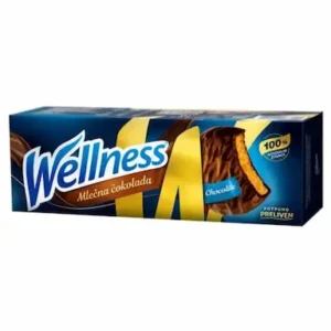 WELLNESS keks ovsene pahuljice čoko preliv 185g