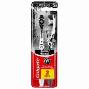 COLGATE Max white Charcoal četkica za zube 2kom