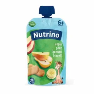 NUTRINO voćni pire jabuka kruška banana keks 100g