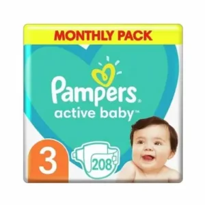 PAMPERS pelene monthly pack MSB 3 208kom