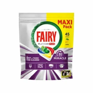 Tablete FAIRY Platinum Plus 30min miracle lemon 45kom